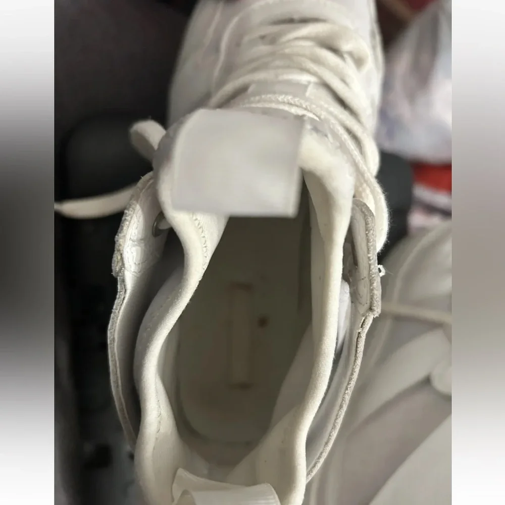 H&M Woman’s White High Top Sneakers Size 8 - Picture 7 of 8